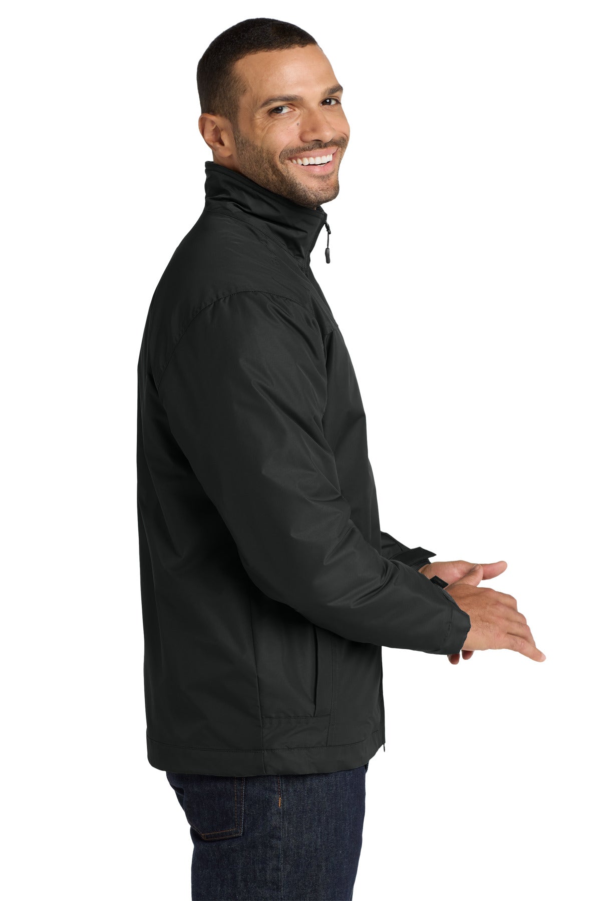 Tr Bk/Tru Bk Port Authority Challenger II Jacket. J354