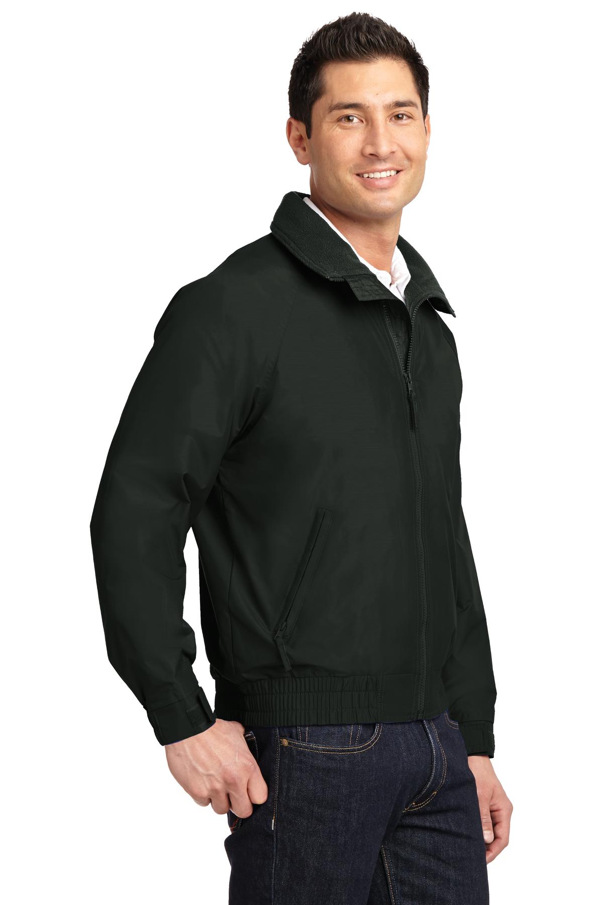 Tr Black/Tr Bk Port Authority Competitor Jacket. JP54 plain