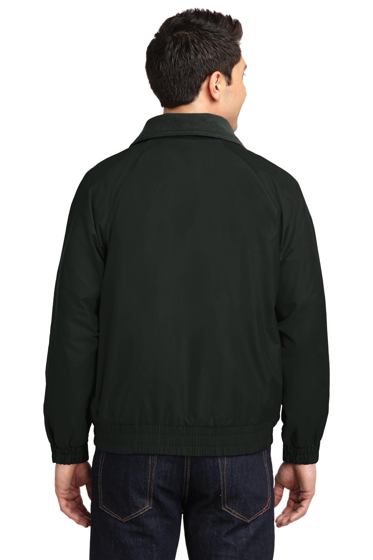 Tr Black/Tr Bk Port Authority Competitor Jacket. JP54 plain