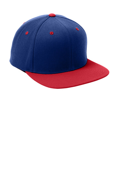 Tr Roy/Tr Red Sport-Tek YP Classics Flat Bill Snapback Cap. STC19 plain