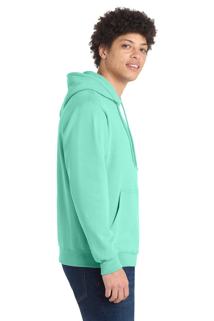 TrCeladon Port & Co Core Fleece Pullover Hooded Sweatshirt. PC78H