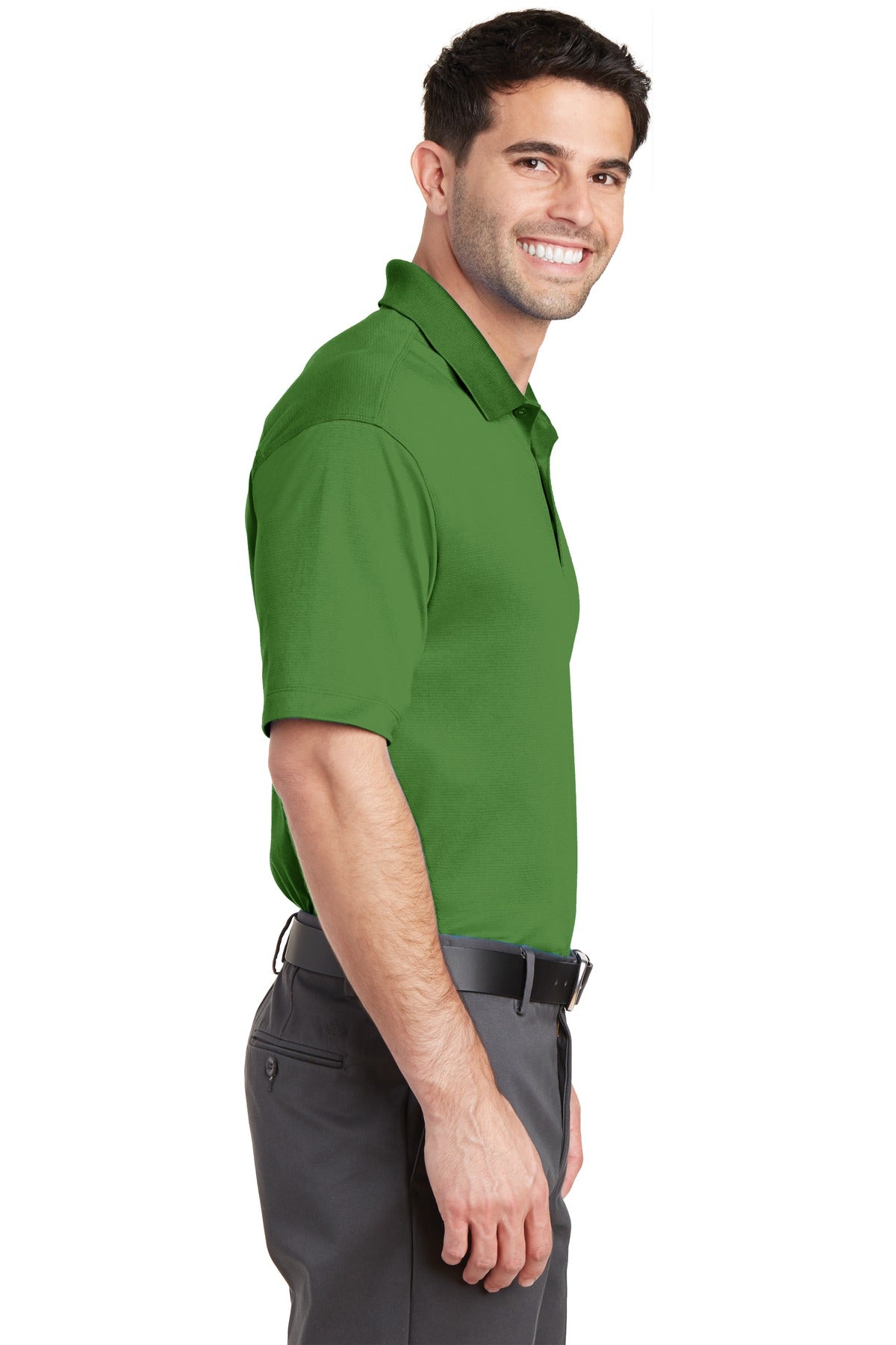 Treetop Green Port Authority Rapid Dry Mesh Polo. K573 plain