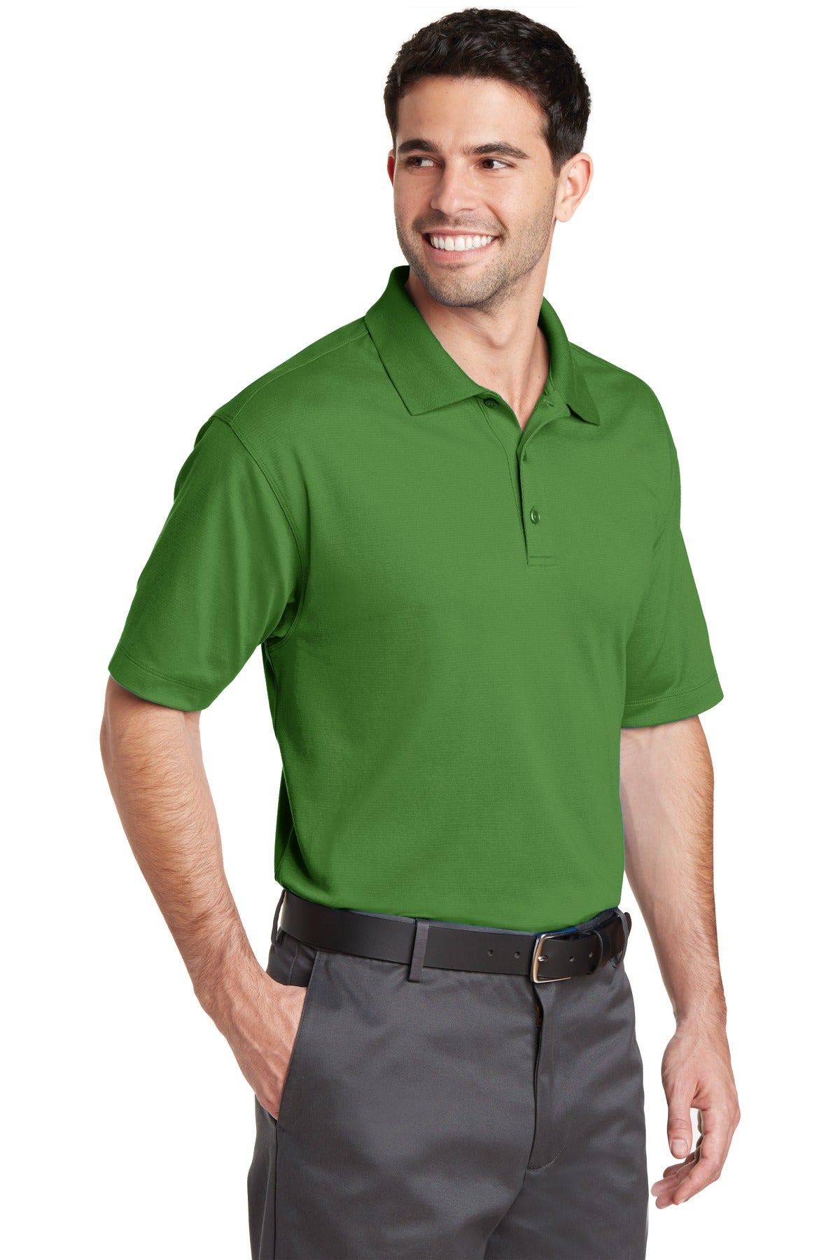 Treetop Green Port Authority Rapid Dry Mesh Polo. K573 plain