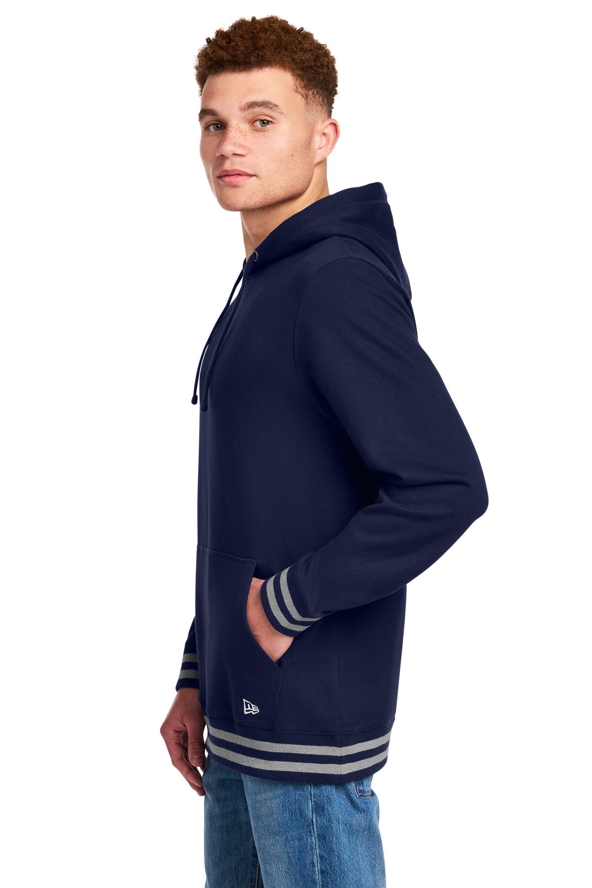 TrNv/AthHt New Era Comeback Fleece Pullover Hoodie NEA550 plain
