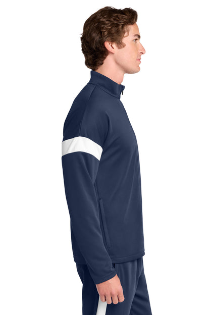 TrNv/White Sport-Tek Travel Full-Zip Jacket ST800