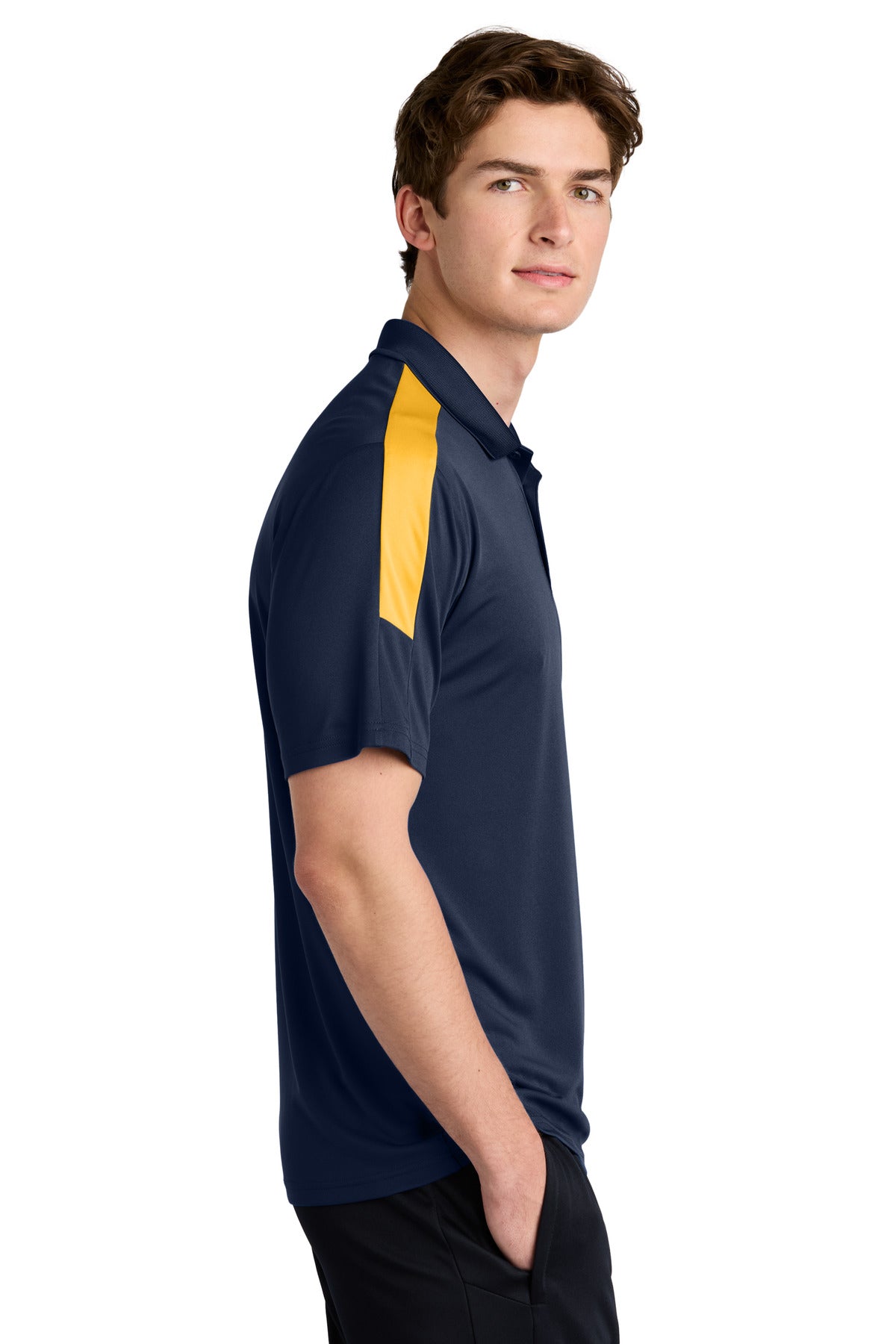 TrNvy/Gold Sport-Tek Competitor United Polo ST104 plain