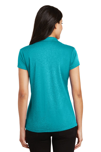 Tropic Blue He Port Authority Women's Trace Heather Polo. L576 plain