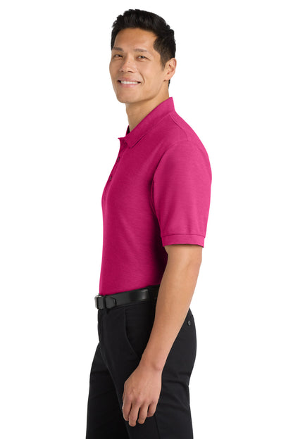 Tropical Pink Port Authority Extended Size Silk Touch Polo K500ES plain