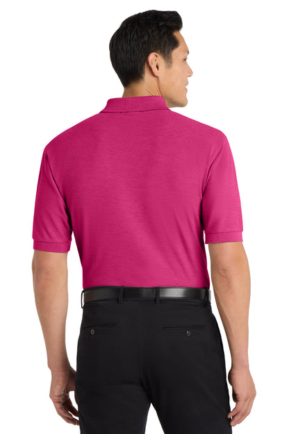 Tropical Pink Port Authority Extended Size Silk Touch Polo K500ES plain