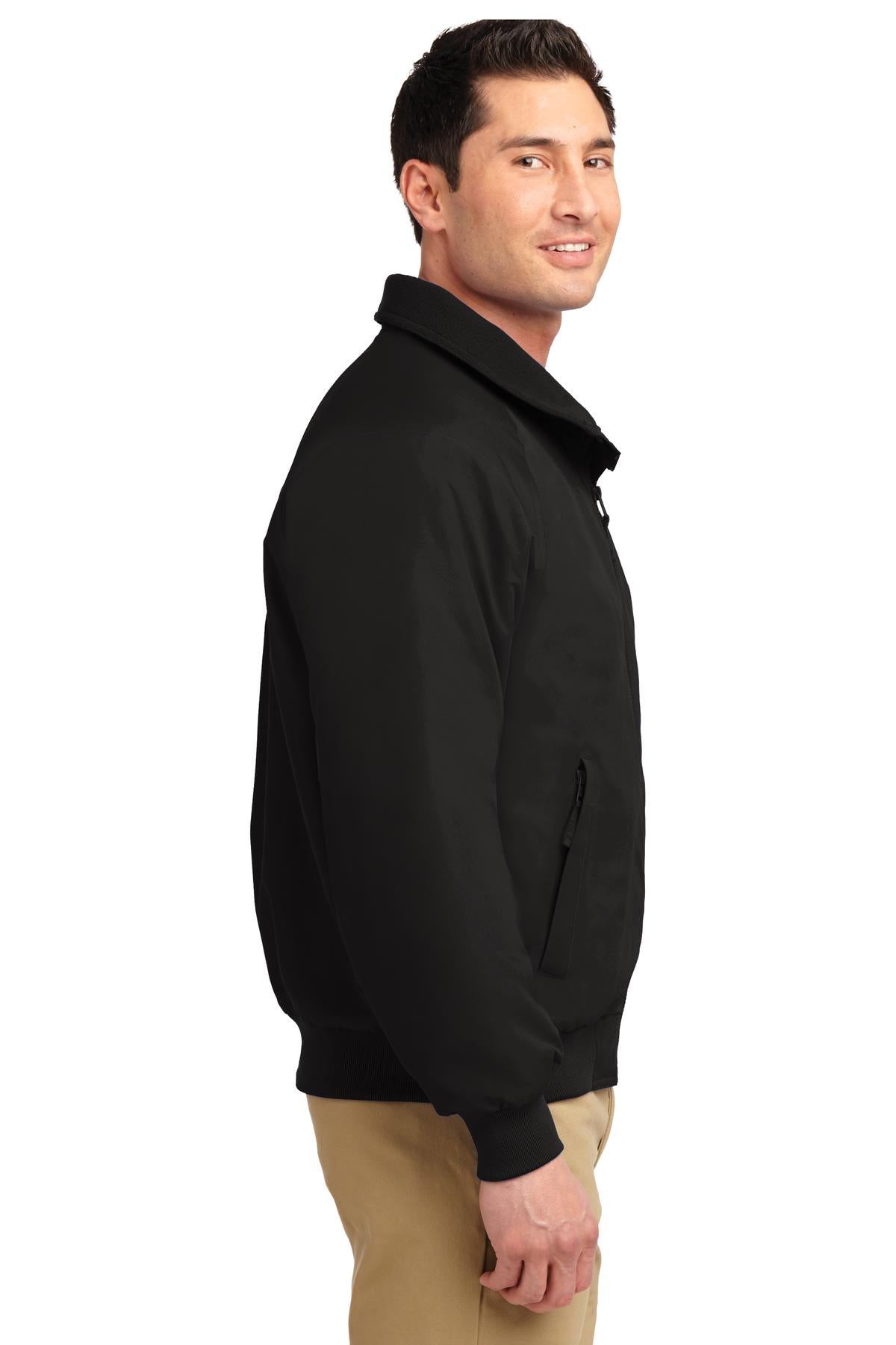 True Black Port Authority Charger Jacket. J328 plain