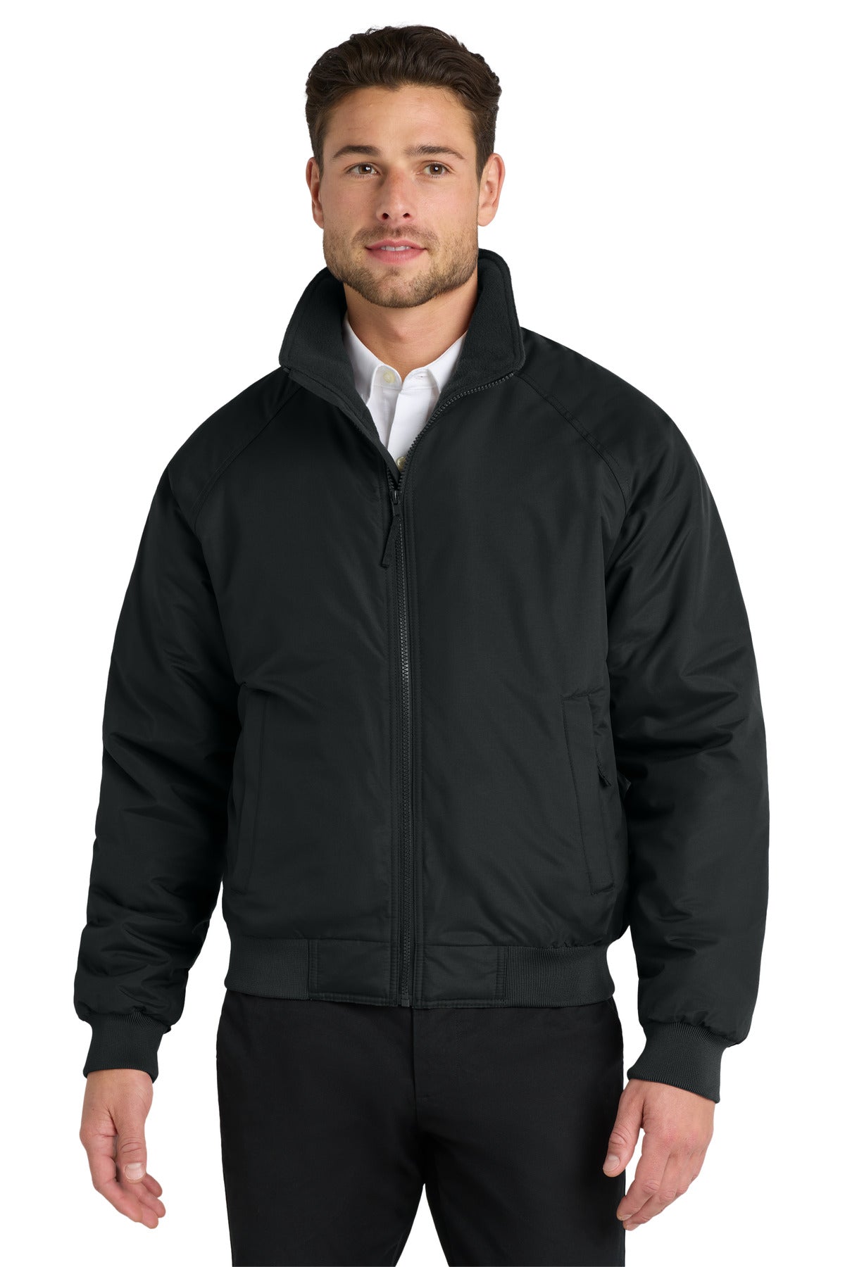 True Black Port Authority Charger Jacket. J328