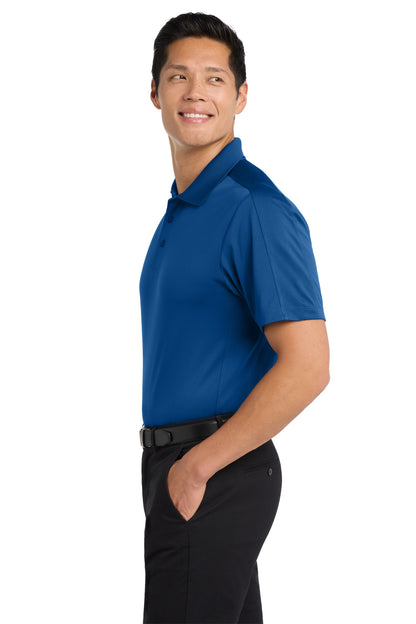 True Blue Port Authority Diamond Jacquard Polo. K569 plain