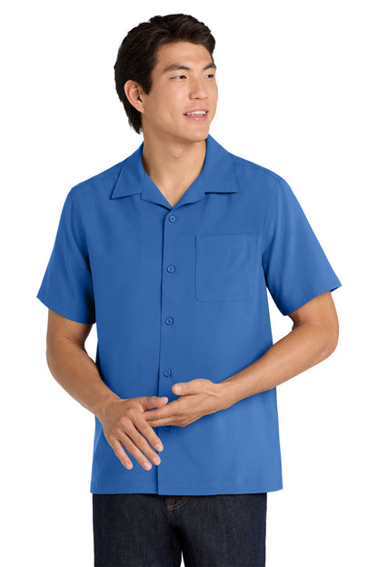 True Blue Port Authority Short Sleeve Performance Staff Shirt W400