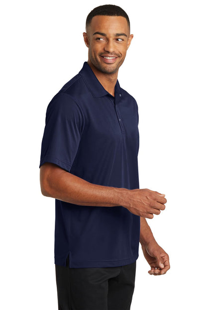 True Navy CornerStone Micropique Gripper Polo. CS421 plain