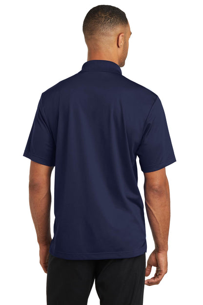 True Navy CornerStone Micropique Gripper Polo. CS421 plain