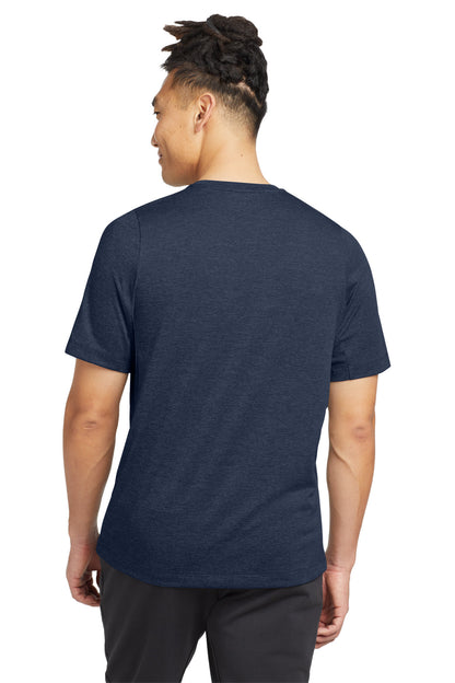 True Navy New Era Series Performance Crew Tee. NEA200 plain