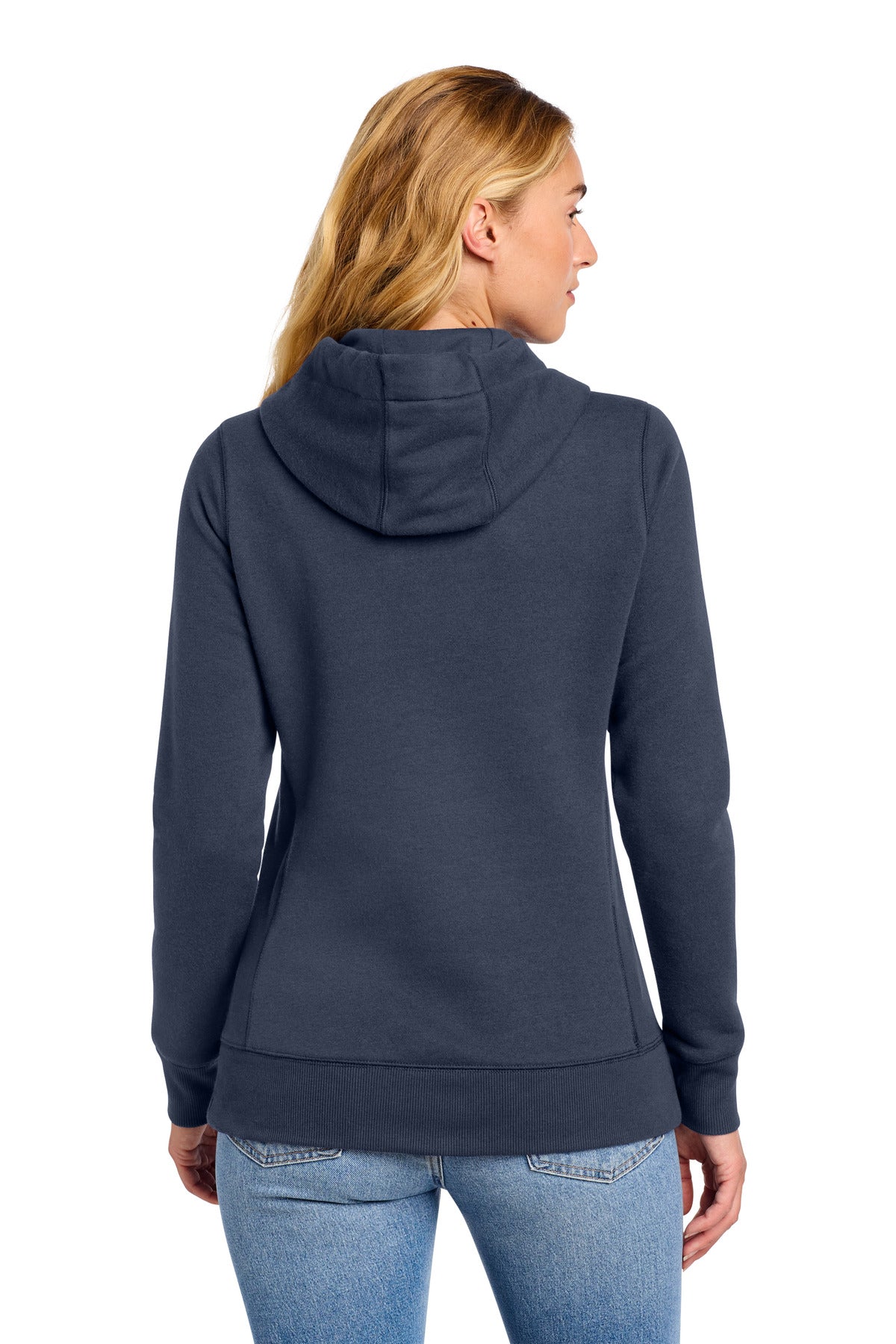 True Navy New Era Women's French Terry Pullover Hoodie. LNEA500 plain