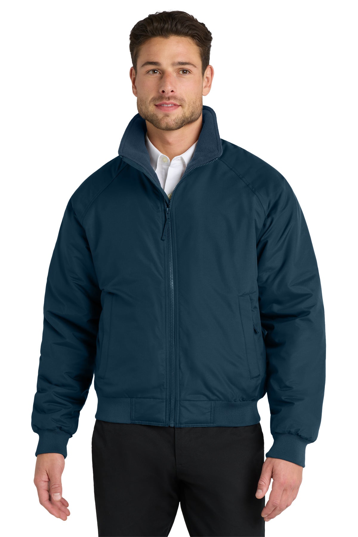 True Navy Port Authority Charger Jacket. J328