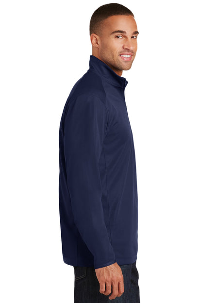 True Navy Port Authority Pinpoint Mesh 1/2-Zip. K806 plain