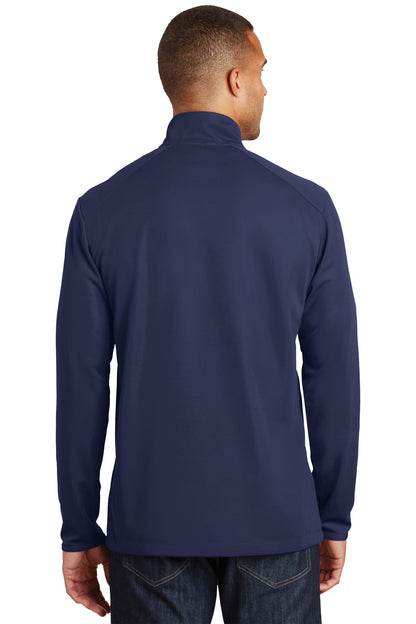 True Navy Port Authority Pinpoint Mesh 1/2-Zip. K806 plain