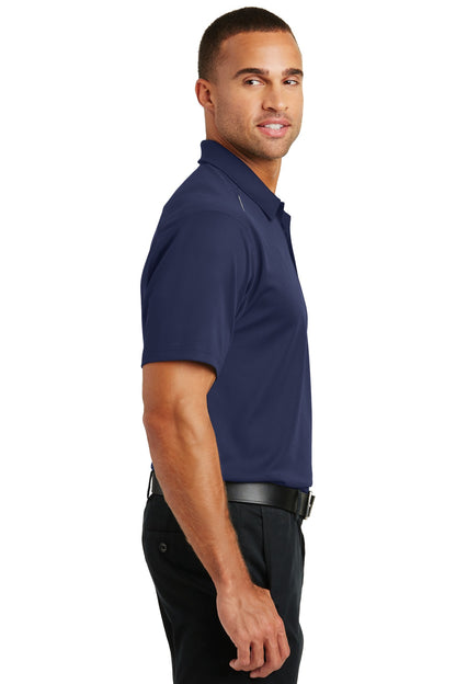 True Navy Port Authority Pinpoint Mesh Polo. K580 plain