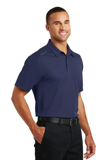 True Navy Port Authority Pinpoint Mesh Polo. K580 plain