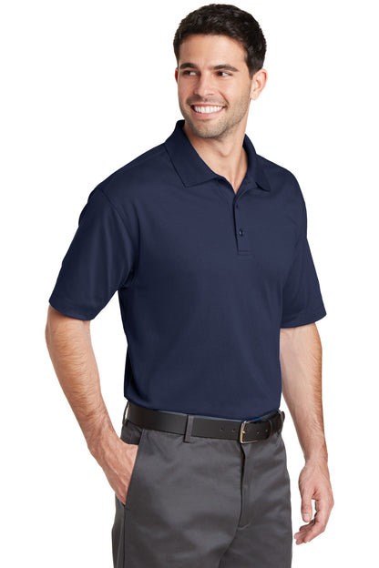 True Navy Port Authority Rapid Dry Mesh Polo. K573 plain