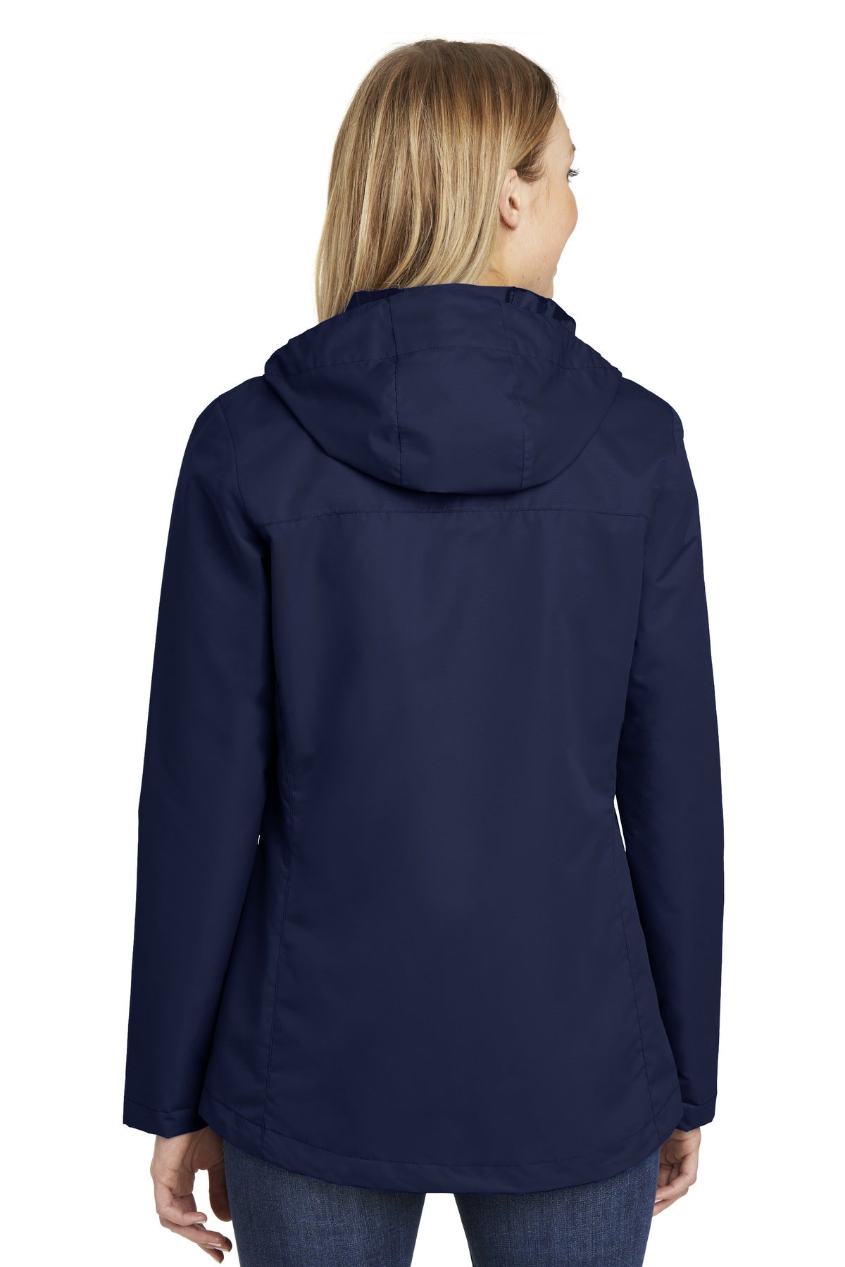 True Navy Port Authority Women's All-Conditions Jacket. L331 plain