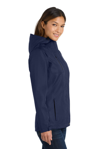 True Navy Port Authority Women's All-Conditions Jacket. L331 plain