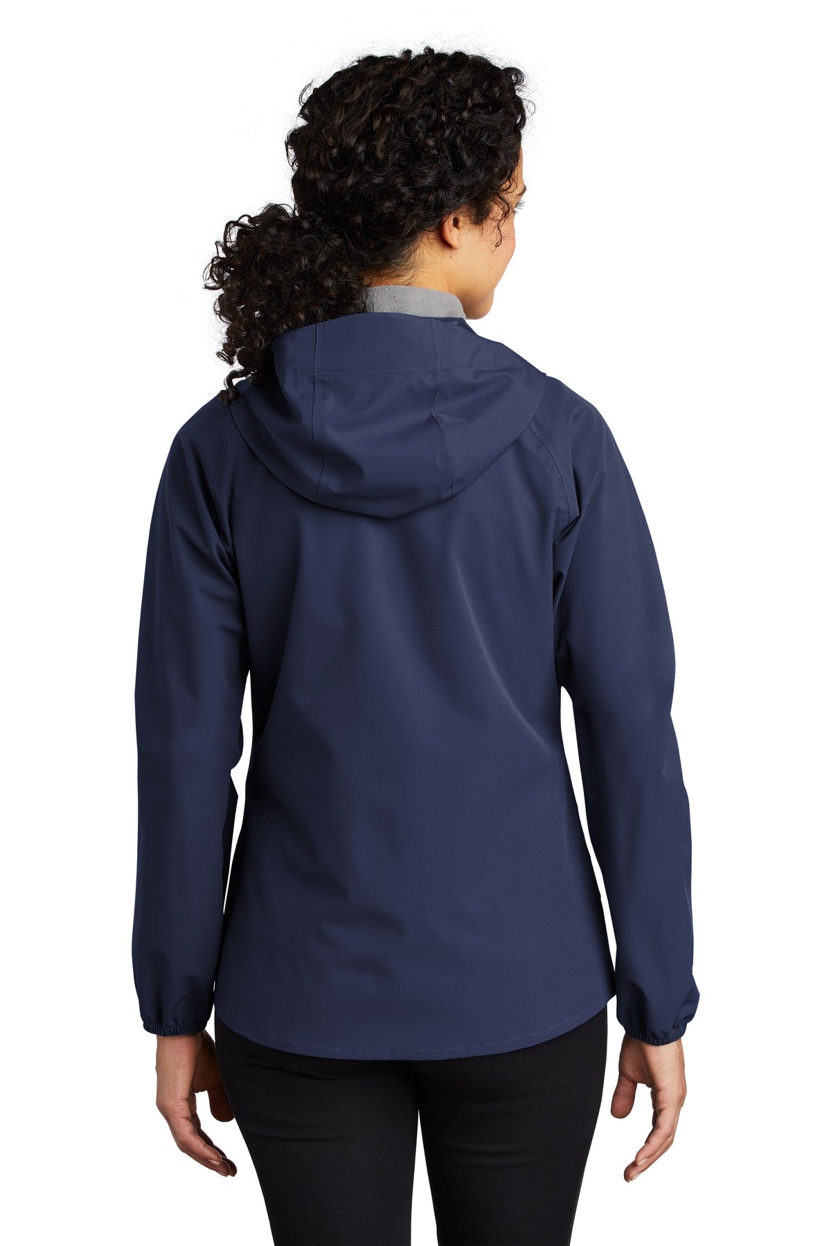 True Navy Port Authority Women's Essential Rain Jacket L407 plain