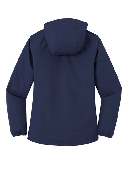 True Navy Port Authority Women's Essential Rain Jacket L407 plain