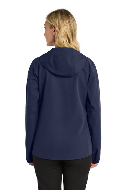 True Navy Port Authority Women's Essential Rain Jacket L407 plain