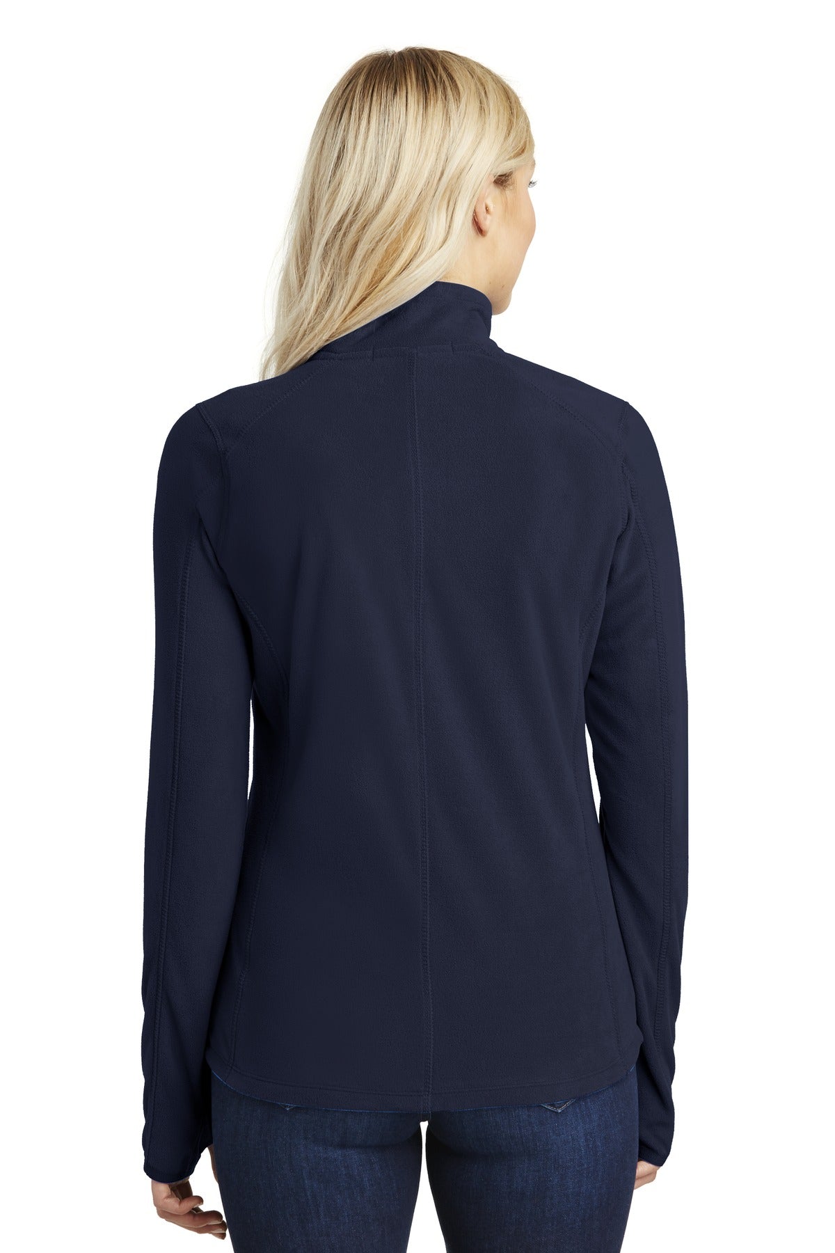 True Navy Port Authority Women's Microfleece 1/2-Zip Pullover. L224 plain