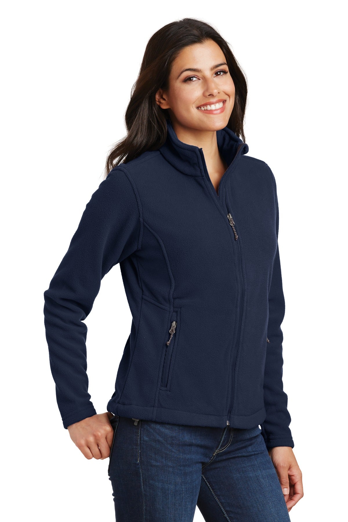 True Navy Port Authority Women's Value Fleece Jacket. L217 plain