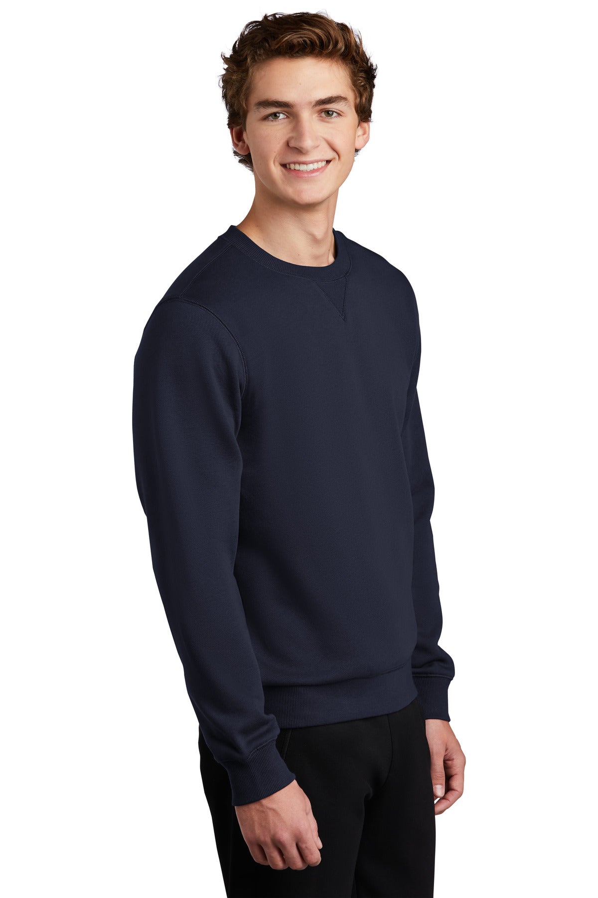 True Navy Sport-Tek Crewneck Sweatshirt. ST266 plain