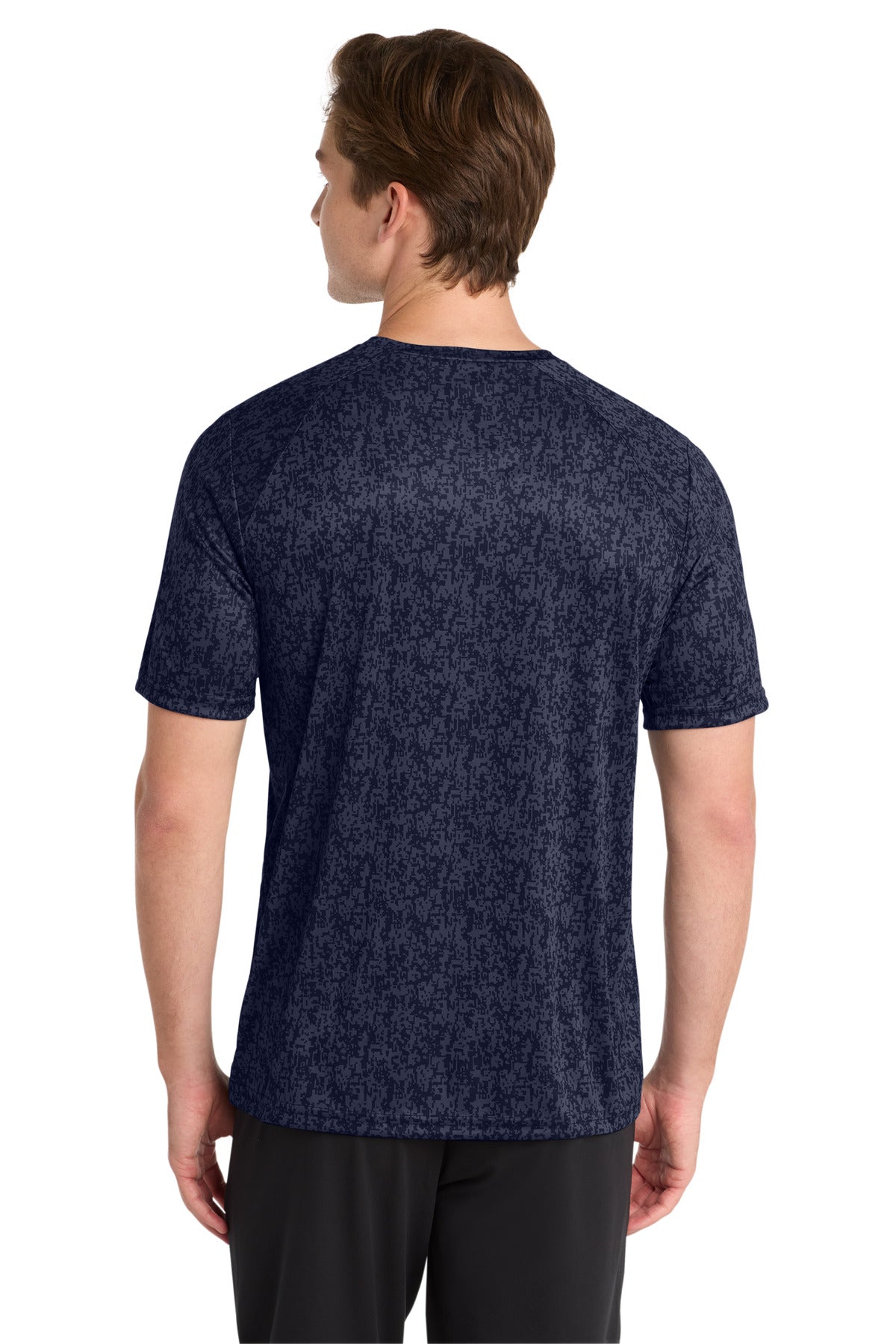 True Navy Sport-Tek Digi Camo Tee. ST460 plain