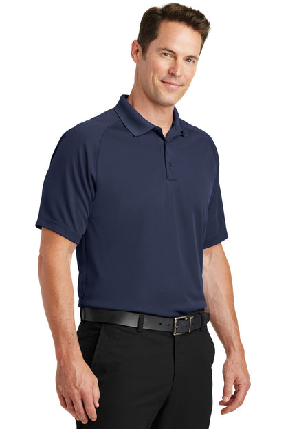 True Navy Sport-Tek Dry Zone Raglan Polo. T475 plain