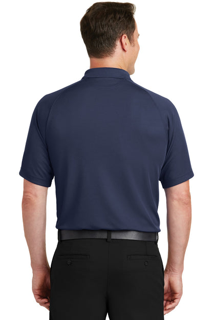 True Navy Sport-Tek Dry Zone Raglan Polo. T475 plain