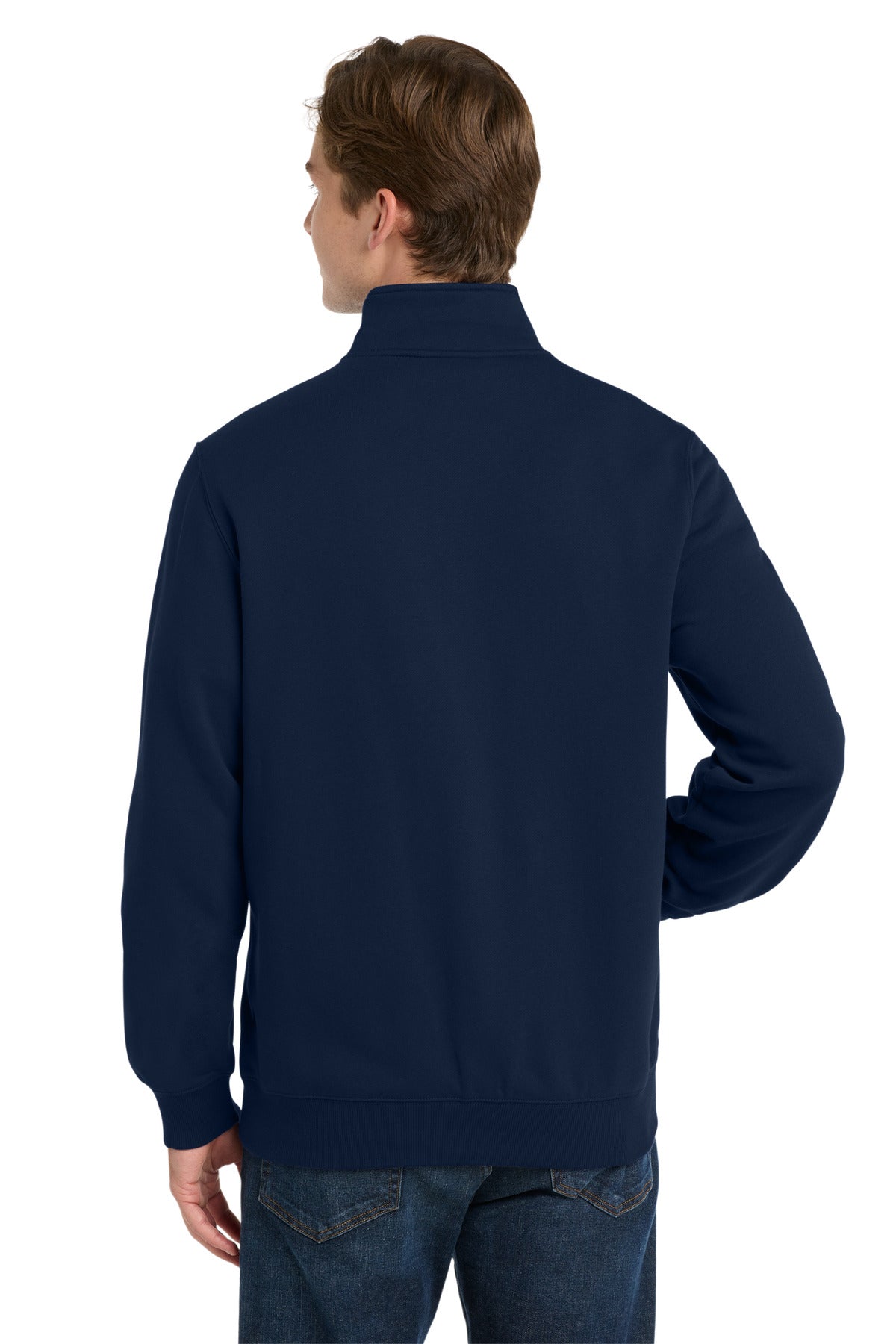True Navy Sport-Tek Full-Zip Sweatshirt. ST259 plain