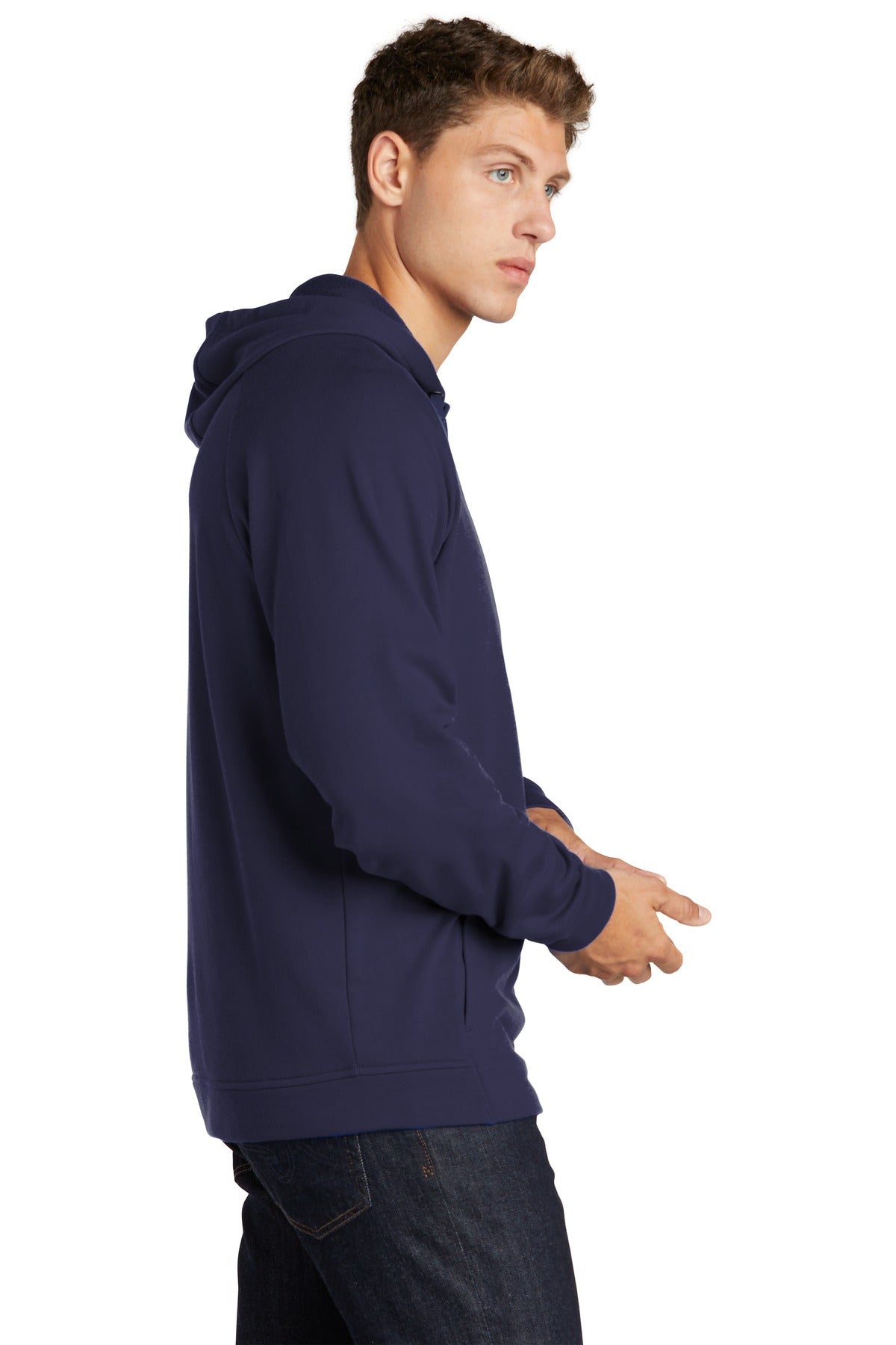 True Navy Sport-Tek Lightweight French Terry Pullover Hoodie. ST272 plain