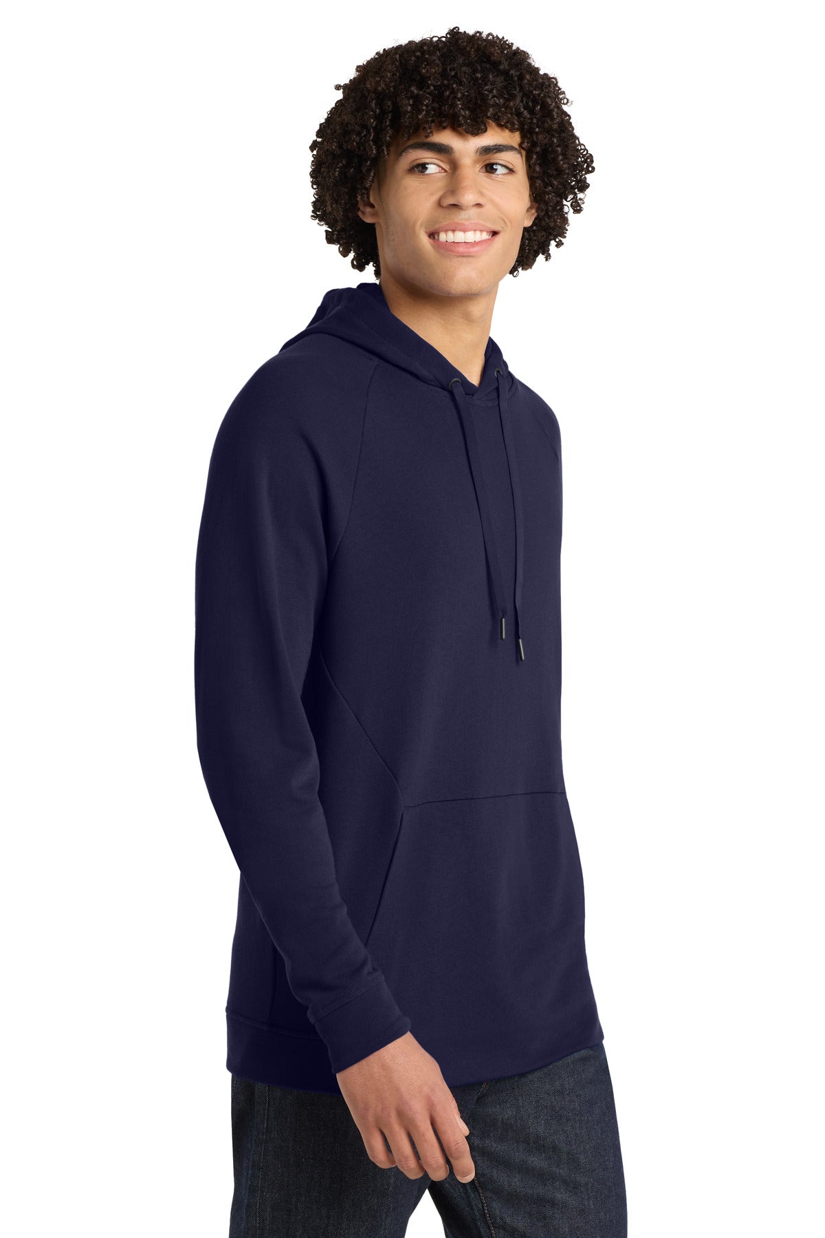 True Navy Sport-Tek Lightweight French Terry Pullover Hoodie. ST272 plain