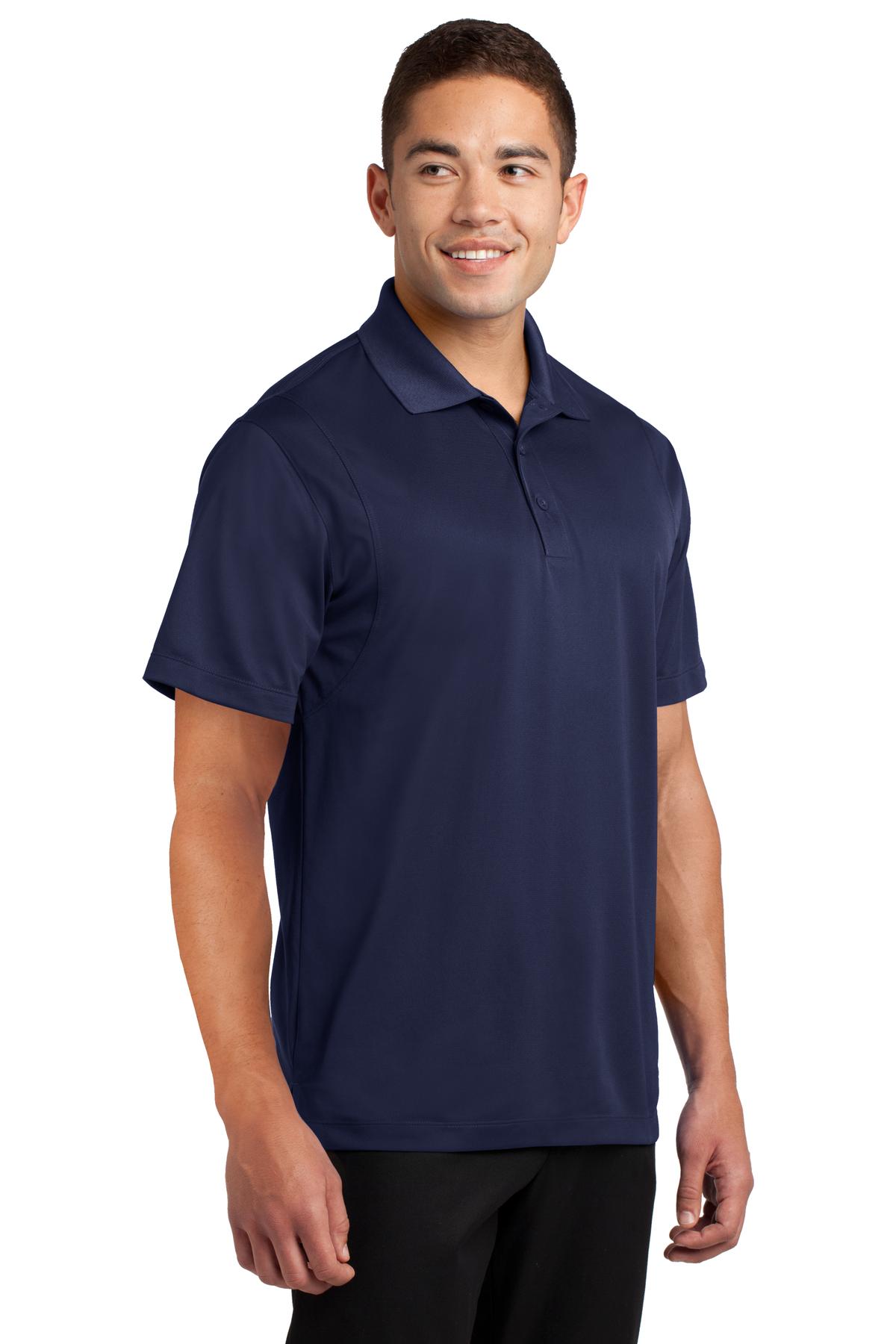 True Navy Sport-Tek Micropique Sport-Wick Polo. ST650 plain
