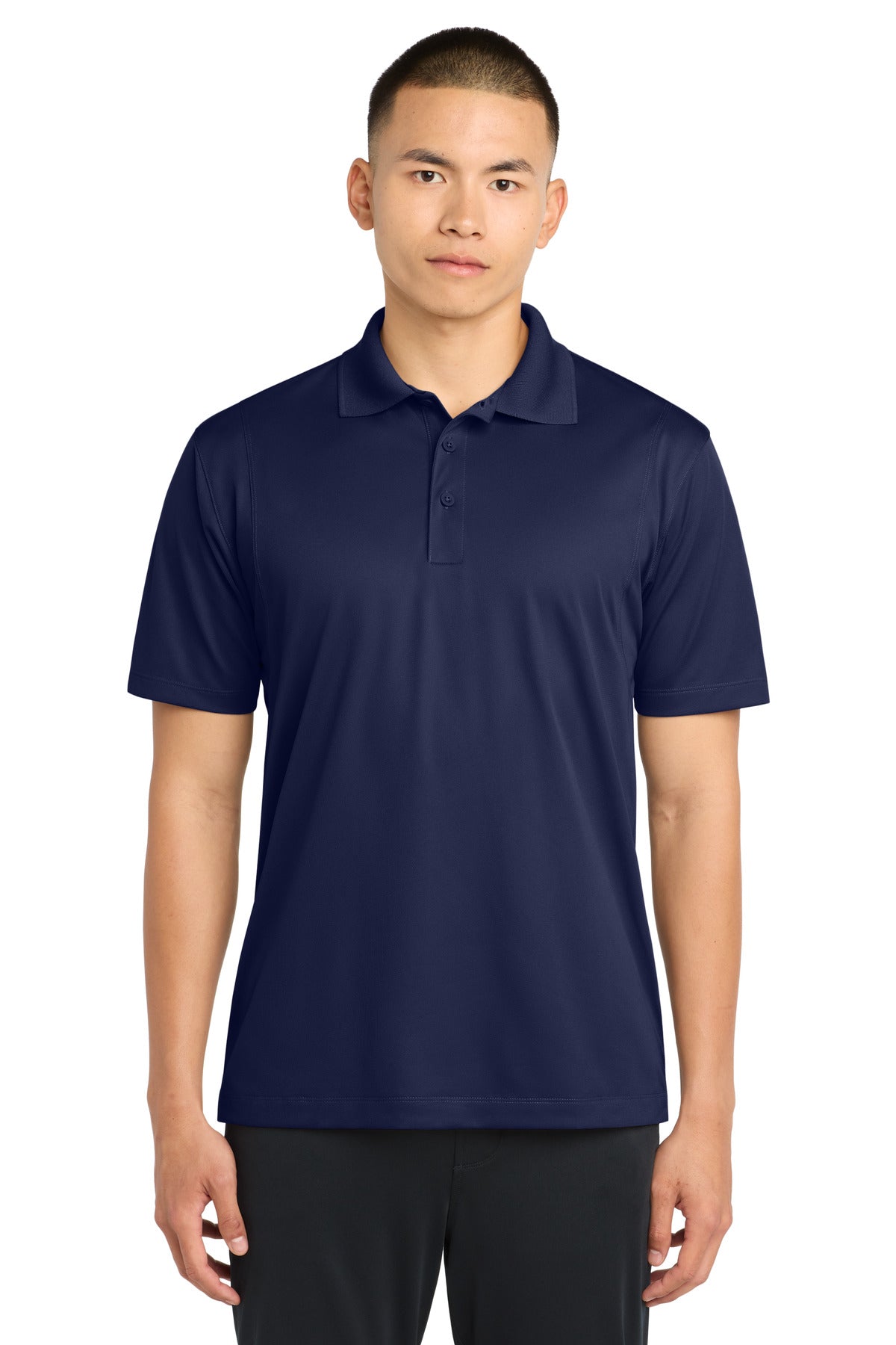 True Navy Sport-Tek Micropique Sport-Wick Polo. ST650 plain