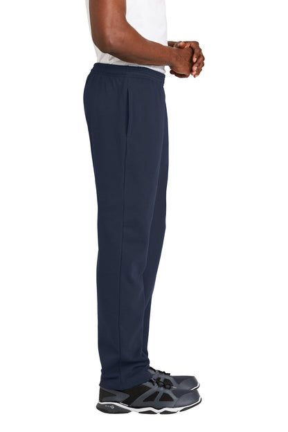 True Navy Sport-Tek Open Bottom Sweatpant. ST257 plain