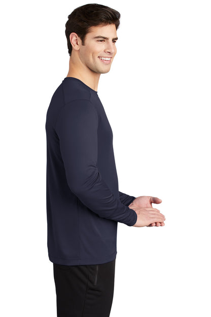 True Navy Sport-Tek Posi-UV Pro Long Sleeve Tee. ST420LS plain
