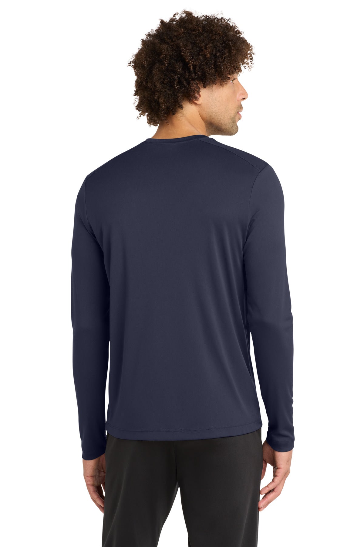 True Navy Sport-Tek Posi-UV Pro Long Sleeve Tee. ST420LS plain