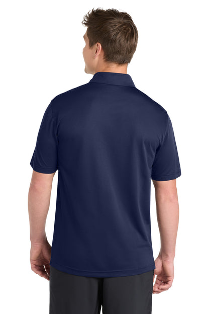 True Navy Sport-Tek PosiCharge Active Textured Polo. ST690 plain