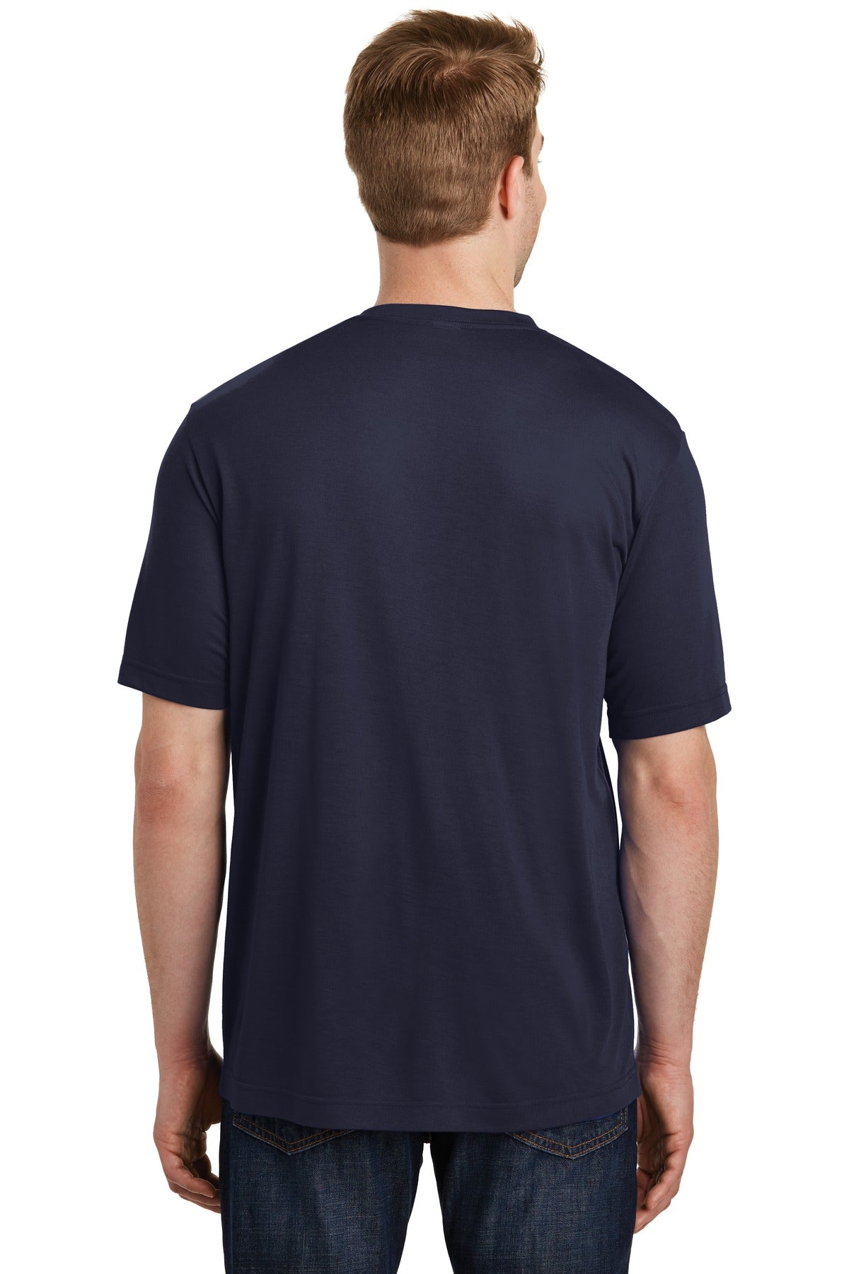 True Navy Sport-Tek PosiCharge Competitor Cotton Touch Tee. ST450 plain