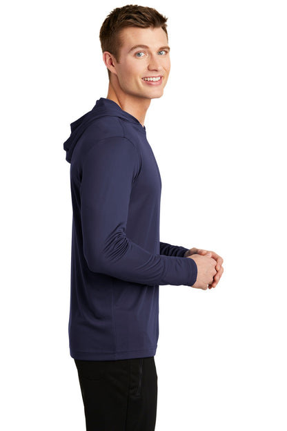 True Navy Sport-Tek PosiCharge Competitor Hooded Pullover. ST358 plain