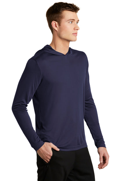 True Navy Sport-Tek PosiCharge Competitor Hooded Pullover. ST358 plain